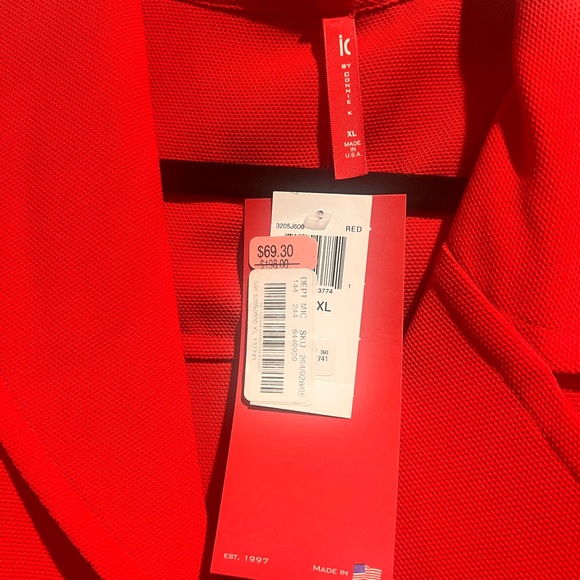 Elegant Red Cape Jacket - Picture 2 of 10